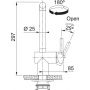 Franke Atlas Neo 1150741710 bateria kuchenna stojąca stal zdj.3