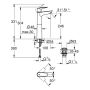 Grohe Start Edge 23777001 bateria umywalkowa stojąca chrom zdj.2