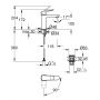 Grohe Dice 1018362430 bateria umywalkowa stojąca czarna zdj.2
