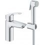 Grohe Eurosmart 23124003 bateria umywalkowa ze słuchawką typu bidetta stojąca czarna zdj.1