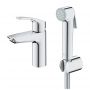 Grohe Eurosmart 23124003 bateria umywalkowa ze słuchawką typu bidetta stojąca czarna zdj.3