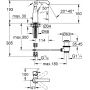 Grohe Essence 23462A01 bateria umywalkowa stojąca hard graphite zdj.2