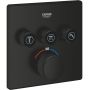 Grohe Grohtherm SmartControl 291262430 bateria wannowo-prysznicowa podtynkowa z termostatem czarna zdj.1