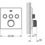 Grohe Grohtherm SmartControl 291262430 bateria wannowo-prysznicowa podtynkowa z termostatem czarna zdj.2