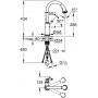 Grohe Gloucester 30422000 bateria kuchenna stojąca starlight chrome zdj.2