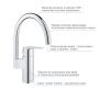 Grohe Start 30469000 bateria kuchenna stojąca starlight chrome zdj.3