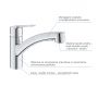 Grohe Start 30531001 bateria kuchenna stojąca starlight chrome zdj.3