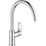 Grohe BauFlow 31538001 bateria kuchenna stojąca starlight chrome zdj.1