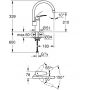Grohe Eurosmart 33202003 bateria kuchenna stojąca chrom zdj.2