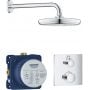 Grohe Grohtherm 34728000 zestaw wannowo-prysznicowy podtynkowy termostatyczny z deszczownicą chrom zdj.1