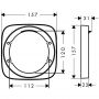Hansgrohe 15597140 element przedłużający baterii zdj.2