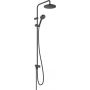 Hansgrohe Vernis Blend 26272670 zestaw prysznicowy ścienny z deszczownicą czarny zdj.2