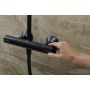 Hansgrohe Vernis Blend 26426670 zestaw wannowo-prysznicowy ścienny termostatyczny z deszczownicą czarny zdj.3