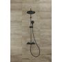 Hansgrohe Vernis Blend 26426670 zestaw wannowo-prysznicowy ścienny termostatyczny z deszczownicą czarny zdj.6