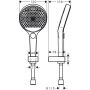Hansgrohe Rainfinity 26851000 zestaw prysznicowy ścienny chrom zdj.2