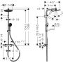 Hansgrohe Activera S 28083000 zestaw prysznicowy ścienny termostatyczny z deszczownicą chrom zdj.2