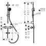Hansgrohe Activera Select S 28876670 zestaw prysznicowy ścienny termostatyczny czarny zdj.2