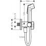 Hansgrohe Bidette 29230670 słuchawka bidetowa czarna zdj.2