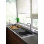 Hansgrohe S 51 43314290 zlewozmywak granitowy 74.5x41.5 cm szary/grafitowy/onyx zdj.3