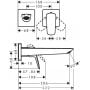 Hansgrohe Logis bateria umywalkowa podtynkowa chrom 71256000 zdj.2