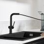 Hansgrohe Talis M54 72808670 bateria kuchenna stojąca czarna zdj.7