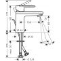 Hansgrohe Vernis Blend 71571000 bateria umywalkowa stojąca chrom zdj.2