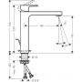 Hansgrohe Vernis Shape 71590000 bateria umywalkowa stojąca chrom zdj.2