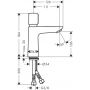Hansgrohe Talis E 71718000 bateria umywalkowa stojąca chrom zdj.2