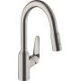 Hansgrohe Focus M42 71821800 bateria kuchenna stojąca stal zdj.1