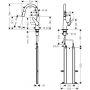 Hansgrohe Focus M42 71821800 bateria kuchenna stojąca stal zdj.2