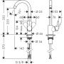 Hansgrohe Logis M31 71861000 bateria kuchenna stojąca chrom zdj.2