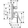 Hansgrohe Rebris S 72467000 bateria wannowo-prysznicowa podtynkowa chrom zdj.2