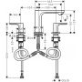 Hansgrohe Rebris S 72530000 bateria umywalkowa stojąca chrom zdj.2