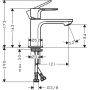 Hansgrohe Rebris E 72554000 bateria umywalkowa stojąca chrom zdj.2