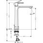 Hansgrohe Rebris E 72581670 bateria umywalkowa stojąca czarna zdj.2