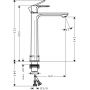 Hansgrohe Rebris E 72583000 bateria umywalkowa stojąca chrom zdj.2