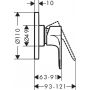 Hansgrohe Rebris S 72649670 bateria prysznicowa podtynkowa czarna zdj.2