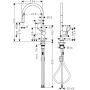 Hansgrohe Talis M54 72802000 bateria kuchenna stojąca chrom zdj.2