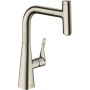 Hansgrohe Metris Select M71 73802800 bateria kuchenna stojąca stal zdj.1