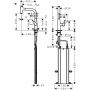Hansgrohe Metris Select M71 73802800 bateria kuchenna stojąca stal zdj.2