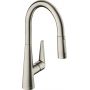 Hansgrohe Talis M51 73851800 bateria kuchenna stojąca stal zdj.1