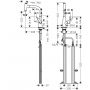 Hansgrohe Talis Select M51 73852800 bateria kuchenna stojąca stal zdj.2