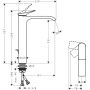 Hansgrohe Vivenis 75044670 bateria umywalkowa stojąca czarna zdj.2