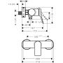 Hansgrohe Vivenis 75623000 bateria prysznicowa ścienna chrom zdj.2