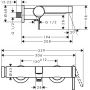 Hansgrohe Finoris 76420340 bateria wannowo-prysznicowa ścienna czarna zdj.2