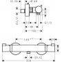 Hansgrohe Ecostat 13116140 bateria prysznicowa ścienna termostatyczna zdj.2