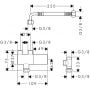 Hansgrohe 15346000 element dodatkowy baterii zdj.2