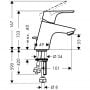 Hansgrohe Focus 31132000 bateria umywalkowa zdj.2