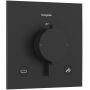 Hansgrohe Ecostat Comfort E 33716670 bateria wannowo-prysznicowa podtynkowa z termostatem czarna zdj.1