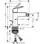 Hansgrohe Logis 71201000 bateria bidetowa stojąca chrom zdj.2